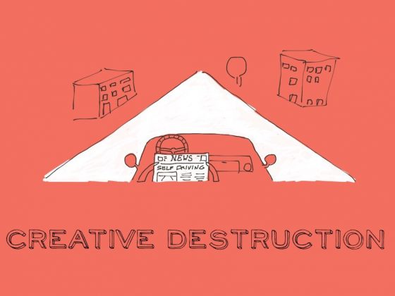 Schumpeter creative destruction demystified explains reasons for the unfolding of creatives waves and their implications on monopolization