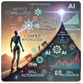 Limits of AI have been surfacing in many high-profile AI projects due to high barrier of automating humans' tact skills and innate abilities