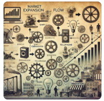 Wealth creation from innovation demands scaling up through a flow of ideas so that quality keeps rising and cost keeps falling