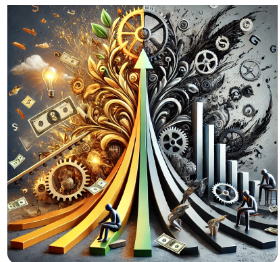 Dark side of innovation underscores wealth creation amid loss and chaos