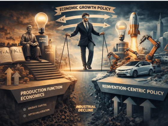 Economic growth policies demand strategic insights about competing waves which is beyond the scope of existing economic theories