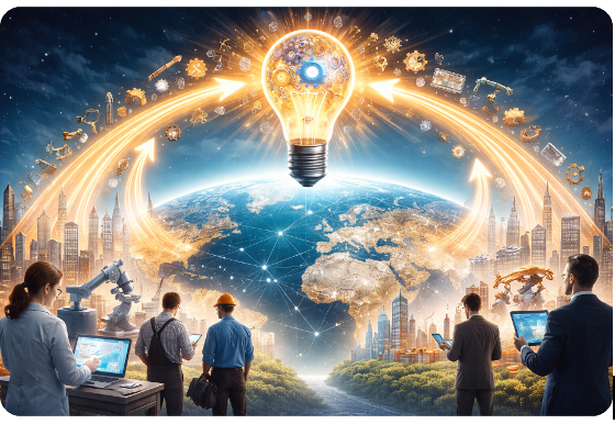 Mechanics of wealth creation and migration are marked by the role of knowledge in inventing and refining, and fueling reinvention dynamics