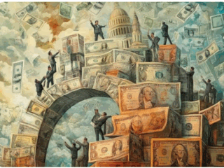 How speculative markets and continuous storytelling combine to decouple asset valuation from delivery of innovations